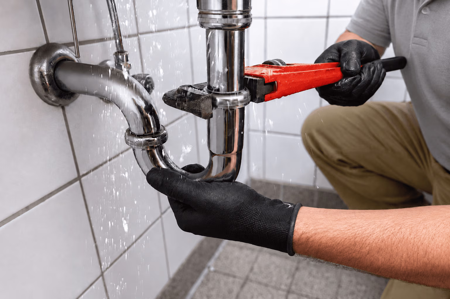 fixing shower with range